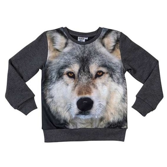 Gedrag schokkend patrouille All-over print crewneck sweater met wolf voor kinderen – Kinderkleding  Online Shop Kindermode Kopen Online