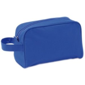 Reis toilettas/etui blauw met handvat 21,5 cm voor kinderen