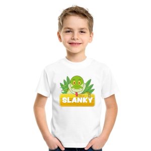 Slangen dieren t-shirt wit voor kinderen