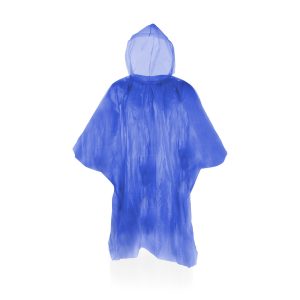 Pakket van 6x stuks wegwerp regen ponchos voor kinderen blauw