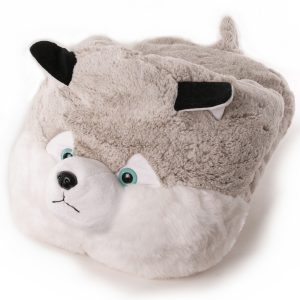 Grote husky honden voetenwarmer slof voor jongens/meisjes/kinderen