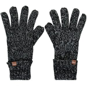 Zwarte/grijze gemeleerde handschoenen met fleece voering voor jongens/meisjes/kinderen