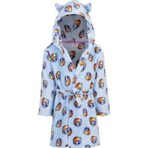 My Little Pony fleece badjas blauw met capuchon voor kinderen