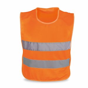 Veiligheidsvest - reflecterend - voor kinderen 3 tot 12 jaar - fluor oranje