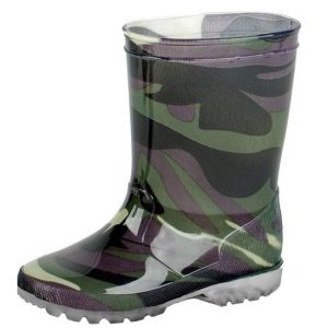 Groene kleuter regenlaarzen voor jongens/meisjes/kinderen