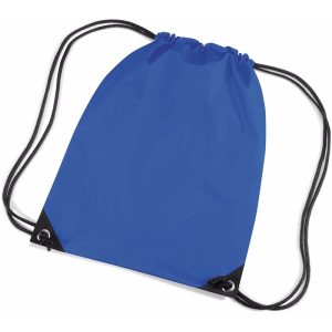 2x stuks kobalt blauwe sport gymtasjes voor kinderen 45 x 34 cm
