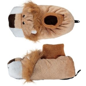 Warme dieren slofjes/pantoffeltjes leeuw voor kinderen