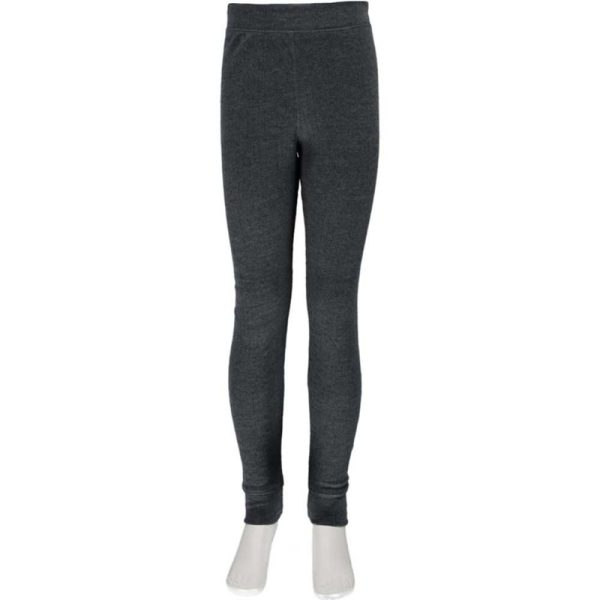 2x Grijze kinder thermo broek ondergoed