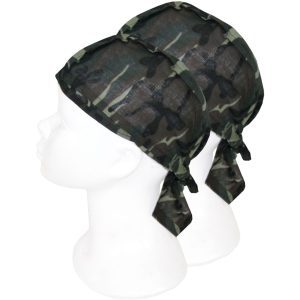 2x Bandanas legerprint voor kinderen/volwassenen