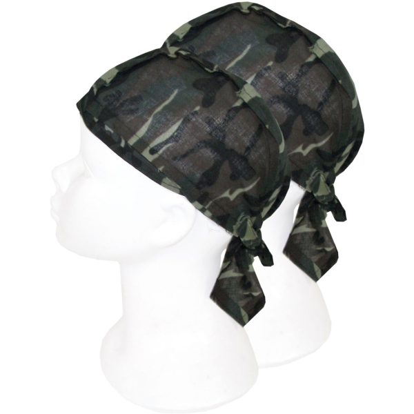 2x Bandanas legerprint voor kinderen/volwassenen