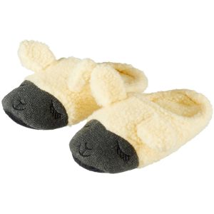 Dieren instap pantoffels/sloffen beige lamas/alpacas voor kinderen