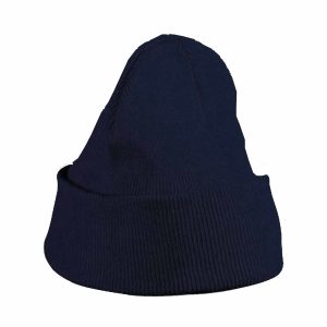 Basic kindermutsen donkerblauw voor jongens