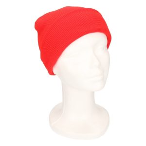 Basic kindermutsen rood voor jongens