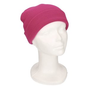 Basic kindermutsen fuchsia voor meisjes