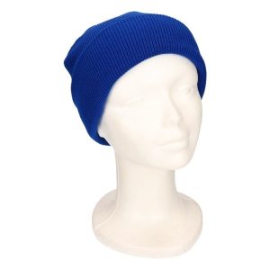 Basic kindermutsen kobalt blauw voor meisjes