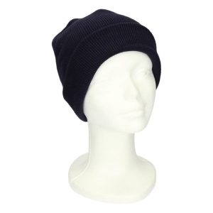 Basic kindermutsen navy blauw voor meisjes