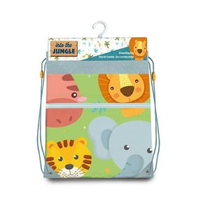 Jungle Kids - Into the jungle gymtas/rugzak/rugtas voor kinderen - groen - polyester - 41 x 30 cm