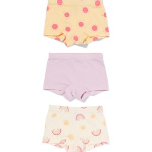 HEMA Kinderboxers Stretch Katoen - 3 Stuks Lila (lila)