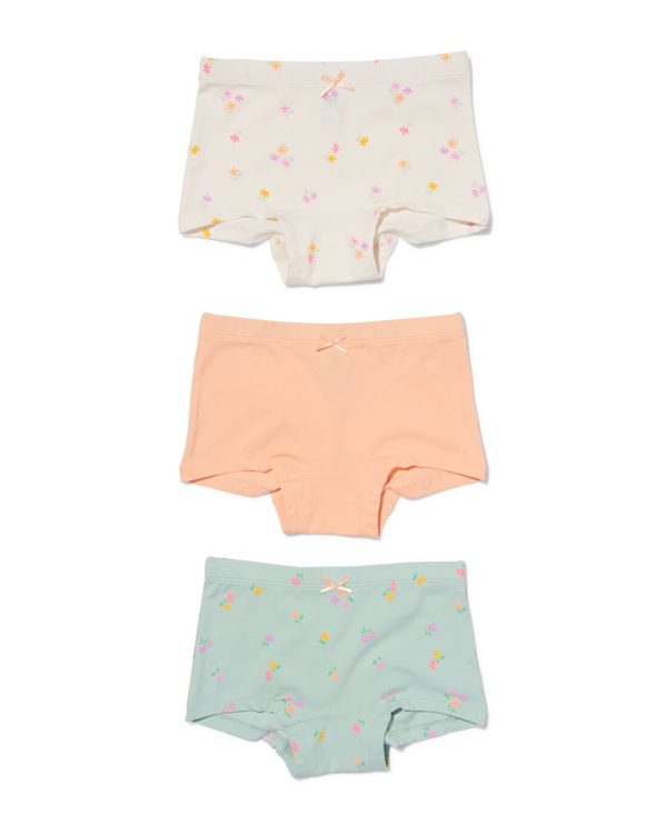 HEMA Kinderboxers Katoen/stretch - 3 Stuks Gebroken Wit (gebroken wit)