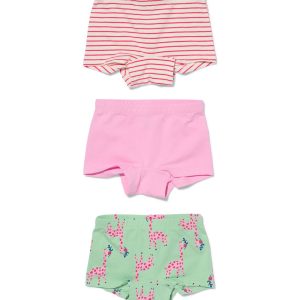 HEMA Kinderboxers Stretch Katoen - 3 Stuks Groen (groen)
