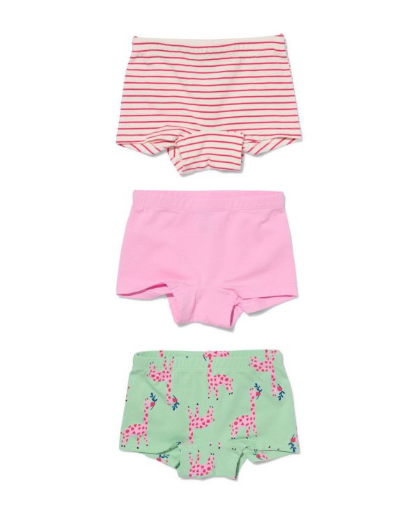 HEMA Kinderboxers Stretch Katoen - 3 Stuks Groen (groen)