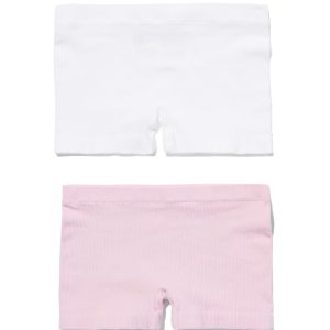 HEMA Kinderboxers Naadloos Rib - 2 Stuks Lichtpaars (lichtpaars)
