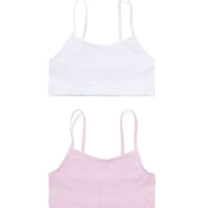 HEMA Kindertops Naadloos Rib - 2 Stuks Lichtpaars (lichtpaars)