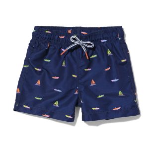 HEMA Kinderzwembroek Boten Donkerblauw (donkerblauw)
