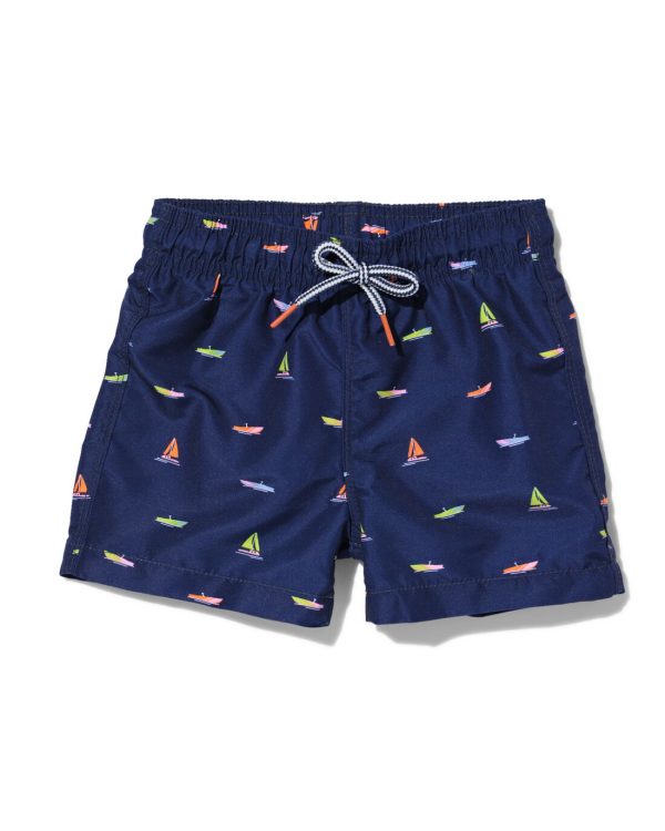 HEMA Kinderzwembroek Boten Donkerblauw (donkerblauw)