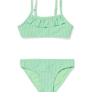 HEMA Kinder Bikini Met Strepen Groen (groen)
