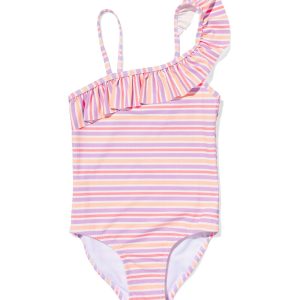 HEMA Kinder Badpak Asymmetrisch Met Strepen Multi (multi)
