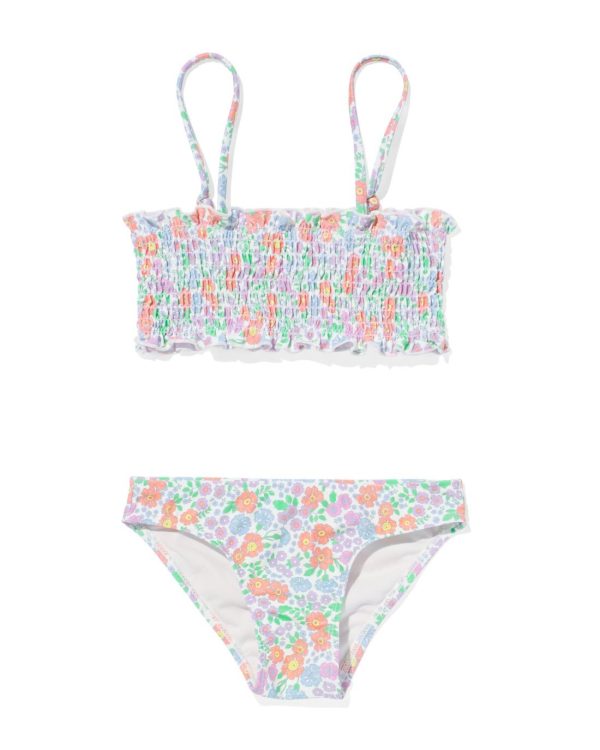 HEMA Kinder Bikini Smock Met Bloemen Multi (multi)
