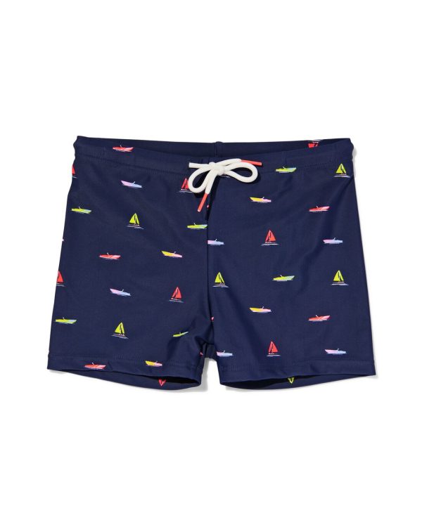 HEMA Kinderzwembroek Boten Donkerblauw (donkerblauw)