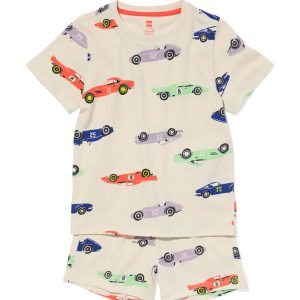 HEMA Kindershortama Katoen Stretch Auto&apos;s Beige (beige)
