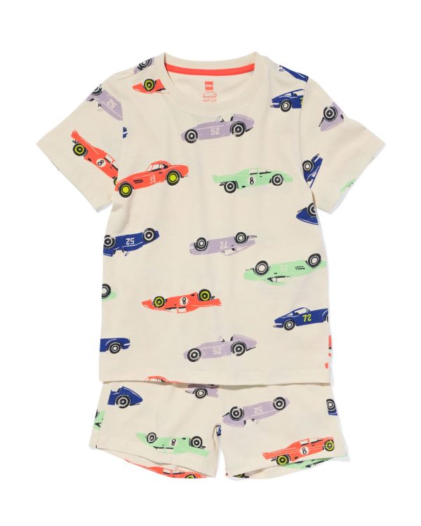 HEMA Kindershortama Katoen Stretch Auto&apos;s Beige (beige)