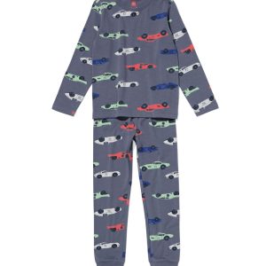 HEMA Kinder Pyjama Raceauto&apos;s Blauw (blauw)