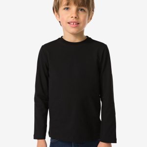 HEMA Kinder T-shirt - Biologisch Katoen Zwart (zwart)