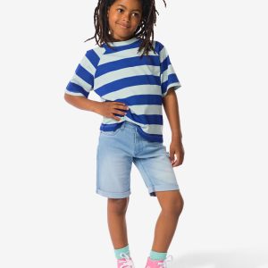 HEMA Kindershort Jogdenim Lichtblauw (lichtblauw)