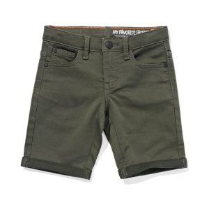 HEMA Kindershort Jogdenim Groen (groen)