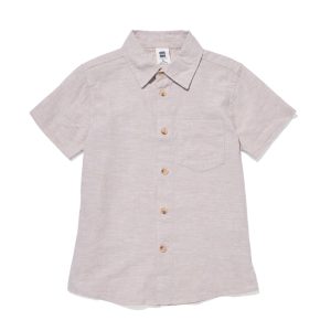 HEMA Kinder Overhemd Linen Bruin (bruin)