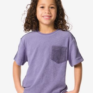 HEMA Kinder T-shirt Badstof Paars (paars)