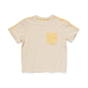 HEMA Kinder T-shirt Badstof Geel (geel)