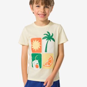 HEMA Kinder T-shirt Zomer Geel (geel)