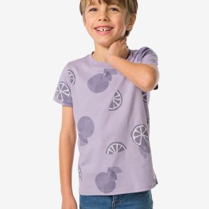 HEMA Kinder T-shirt Citrus Paars (paars)