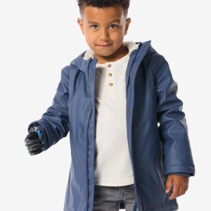 HEMA Kinderjas Met Capuchon Blauw (blauw)