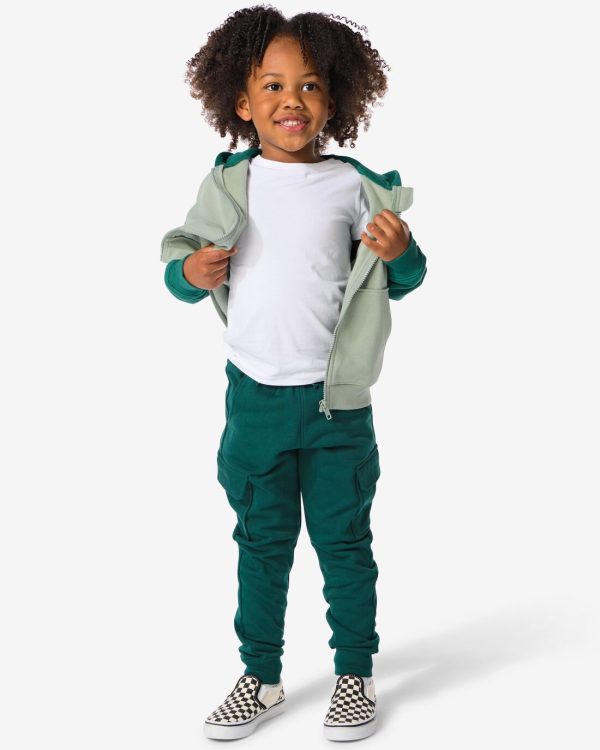 HEMA Kinder Cargo Sweatbroek Groen (groen)
