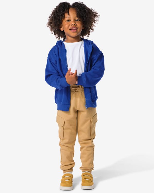 HEMA Kinder Cargo Sweatbroek Beige (beige)