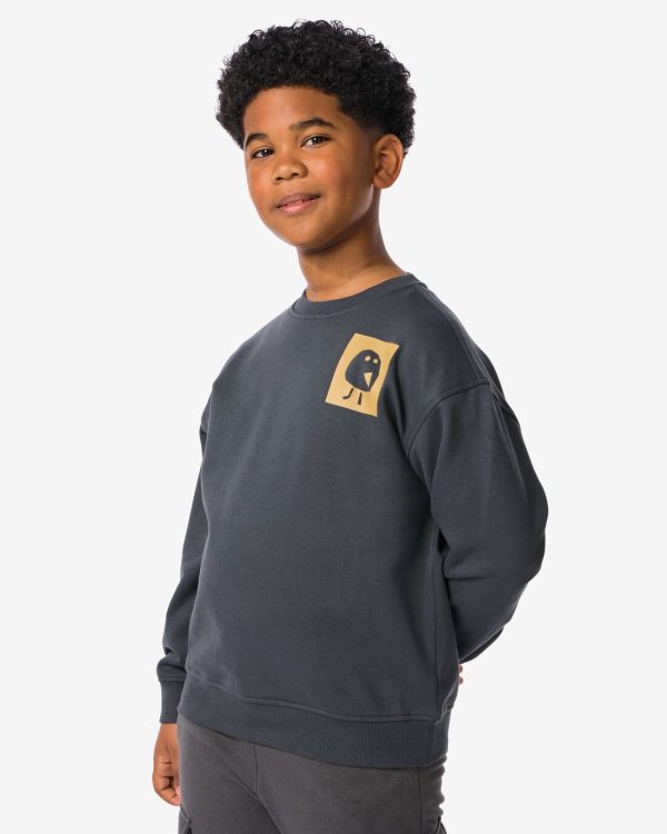 HEMA Kinder Sweater Oversized Grijs (grijs)
