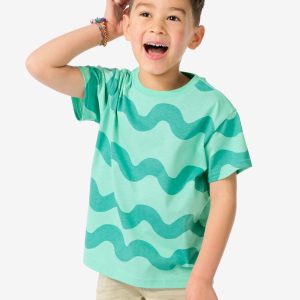 HEMA Kinder T-shirt Golven Groen (groen)