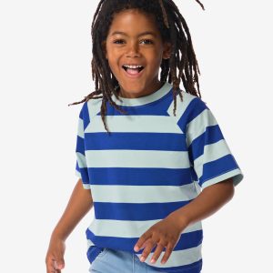 HEMA Kindershirt Strepen Blauw (blauw)